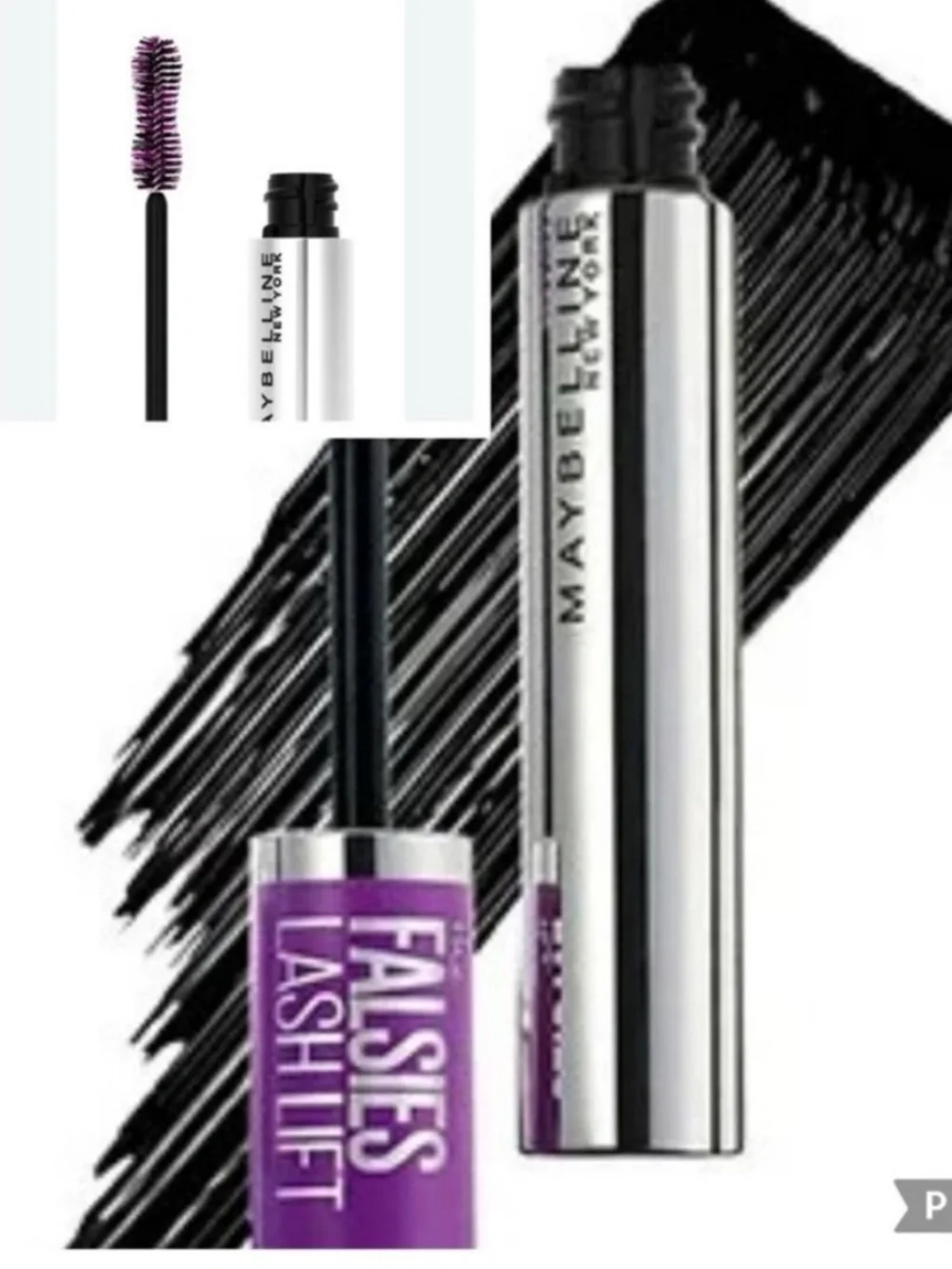 Maybelline The Falsies Lash Lift Volumizing Very Black Mascara-Mini Travel .15oz